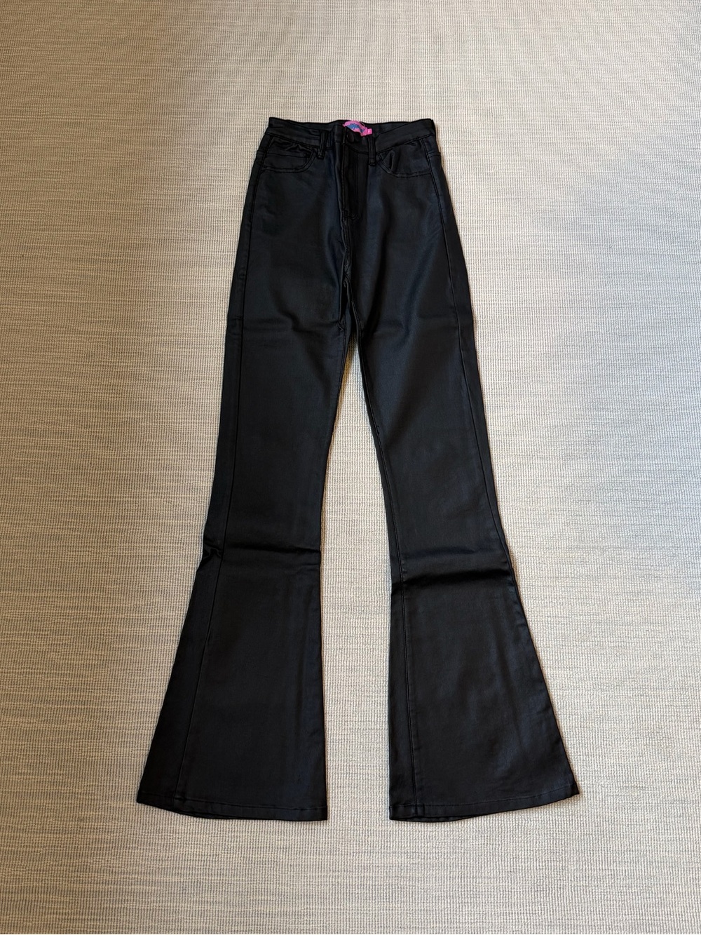 Edikted Leather Flare Pants